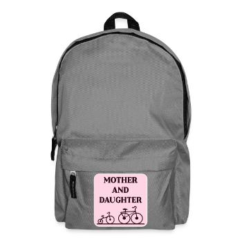 Fahrrad-Bond von Mutter und Tochter - Rucksack - Mittelgrau - Vorne
