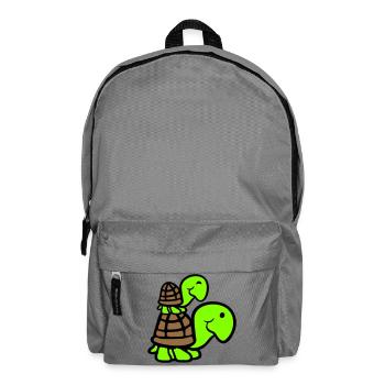 2 tortues Piggyback Maman Papa Enfant Chevauchant Mignon - Sac à dos - gris éléphant - Devant