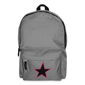 Bordure rose Étoile Design - Sac à dos - gris éléphant - Devant