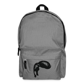 Mop of hair design for statement outfits - Backpack - elephant grey - Front