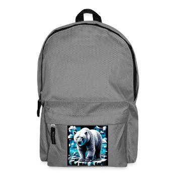 polar bear - Backpack - elephant grey - Front
