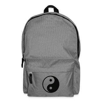 YinYang Silhouette - Rucksack - Mittelgrau - Vorne
