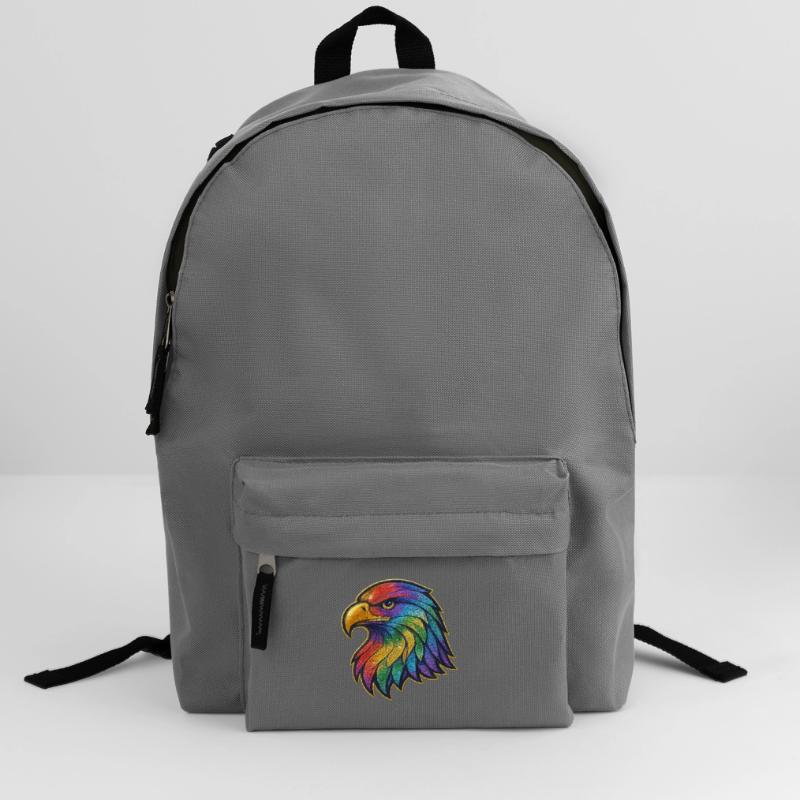 Rainbow Eagle Head Patch Backpack