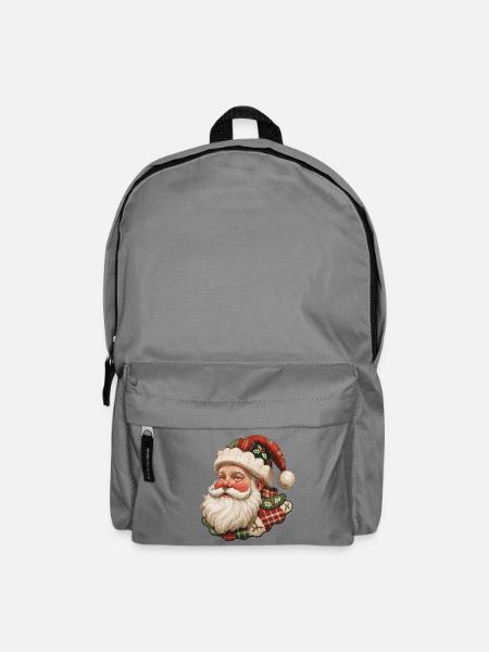 Patchwork-Santa Vintage Flair - Rucksack - Mittelgrau
