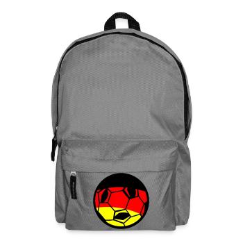Football German Flag Art - Backpack - elephant grey - Front