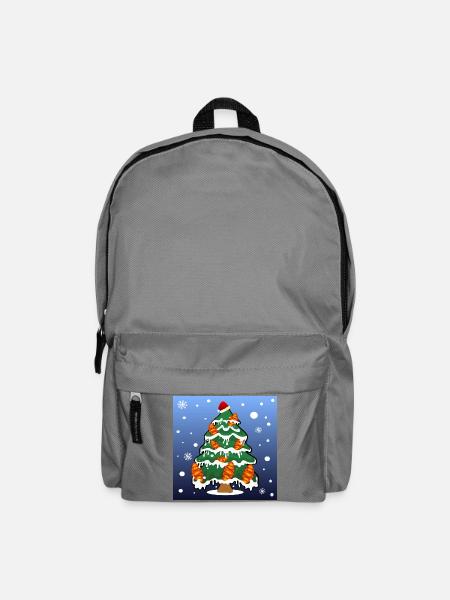 WEIHNACHTSBAUM FRANZBRÖTCHEN - Rucksack - Mittelgrau