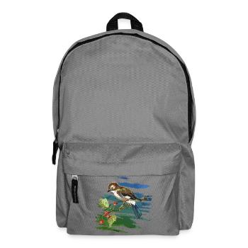 Colorful bird - Backpack - elephant grey - Front