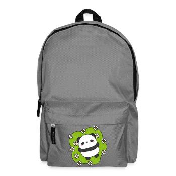 PandaCâlin Floral Vert - Sac à dos - gris éléphant - Devant