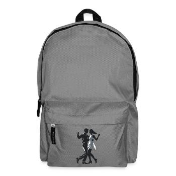 Dancing Couple - Cool Silhouette Logo - Backpack - elephant grey - Front