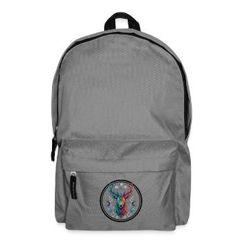 Regenbogenhirsch Kristallmond - Rucksack - Mittelgrau - Vorne