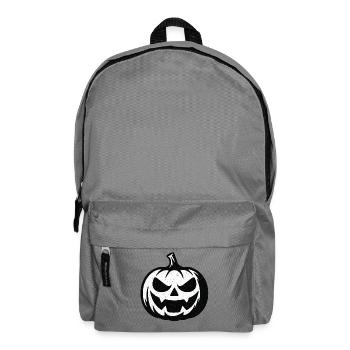 Grimmiger Halloween Kürbis - Rucksack - Mittelgrau - Vorne