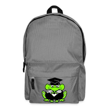 grenouille diplôme d’études secondaires réussi collège mignon - Sac à dos - gris éléphant - Devant