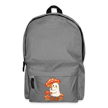 Fantôme avec un parapluie - un champignon - Sac à dos - gris éléphant - Devant