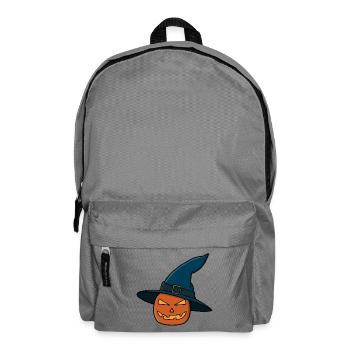 Witch Hat Pumpkin Jack O Lantern - Backpack - elephant grey - Front