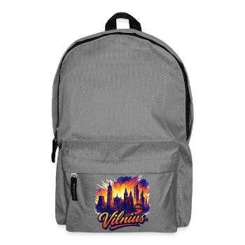 Vilnius Capital Lithuania Baltic Gift - Backpack - elephant grey - Front