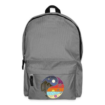 Yin Yang nature love - Backpack - elephant grey - Front
