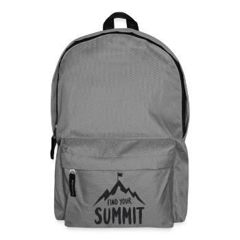 Finde Deinen Gipfel - Rucksack - Mittelgrau - Vorne