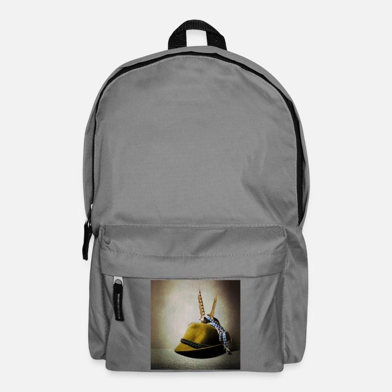 Alpenhut mit Federband - Rucksack - Mittelgrau