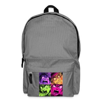 Farbenexplosion Schreie Collage Hexen - Rucksack - Mittelgrau - Vorne