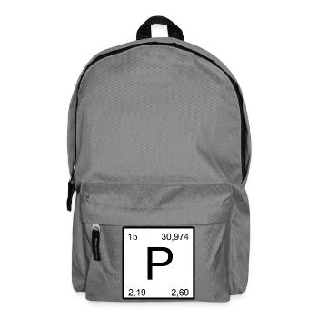 Phosphorus P Symbol Period Symbol Art Print - Backpack - elephant grey - Front