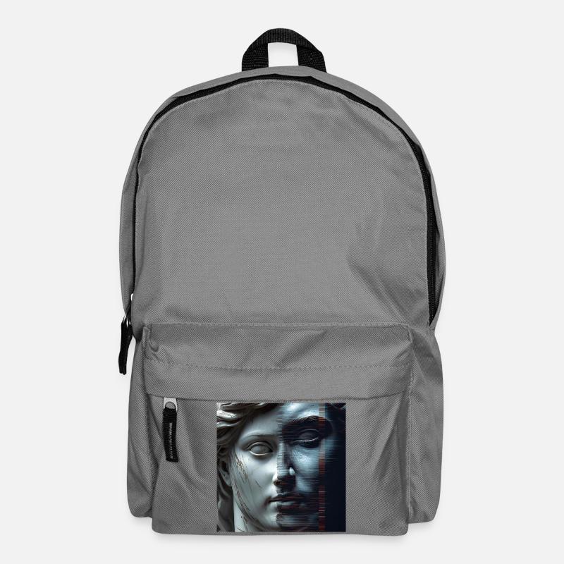Antiquity meets glitch - Backpack - elephant grey