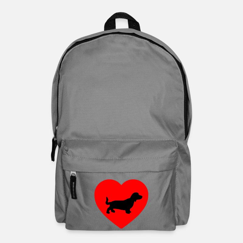 Dackel - Rucksack - Mittelgrau