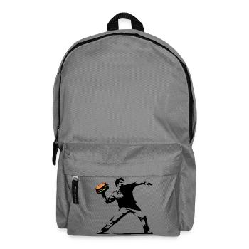 Hamburger Pop Art Burst - Rucksack - Mittelgrau - Vorne