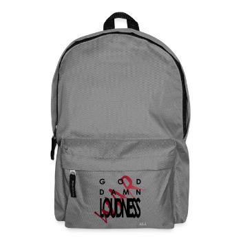 God Damn Loudness War - Rucksack - Mittelgrau - Vorne