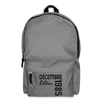 DÉCEMBRE 1985 - 41e Anniversaire - Sac à dos - gris éléphant - Devant
