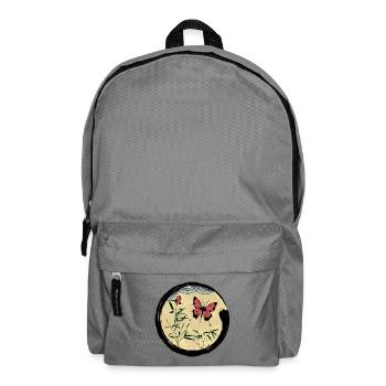 Japanese Butterfly - Backpack - elephant grey - Front