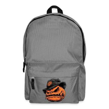 Pumpkin Punk Hat Horror - Backpack - elephant grey - Front