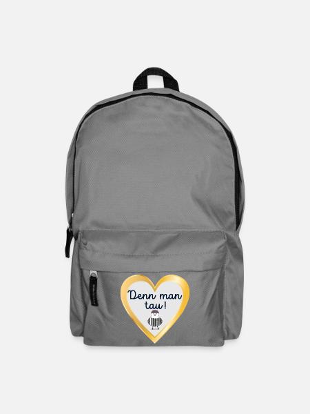 Plattdeutsch Sprüche Möwe Starten - Rucksack - Mittelgrau
