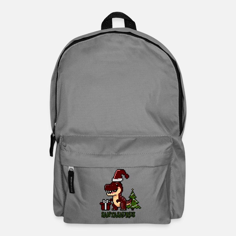 Santasaurus Christmas Dino - Backpack - elephant grey