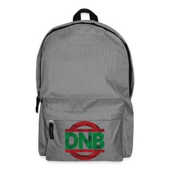 DnB Vibe Stempel RotGrün - Rucksack - Mittelgrau - Vorne