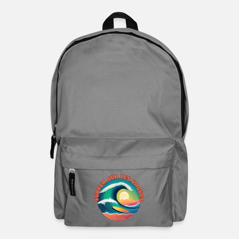 Surfing the waves - Backpack - elephant grey