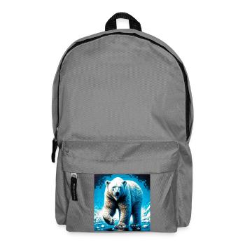 ours blanc - Sac à dos - gris éléphant - Devant