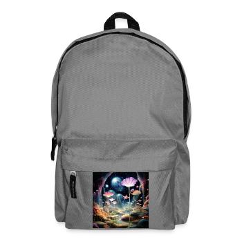 Kosmische Blüten im Sternenwald - Rucksack - Mittelgrau - Vorne