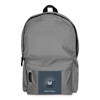 Keep it Classic – Retro Speedometer Design - Rucksack - Mittelgrau - Vorne