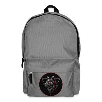 Alpha Spirit Geometric Wolf T-Shirt - Rucksack - Mittelgrau - Vorne