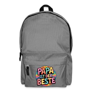 DAD IS THE BEST - Backpack - elephant grey - Front