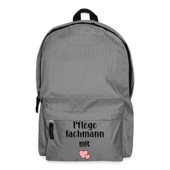 Pfleger Herz Pflege - Rucksack - Mittelgrau - Vorne