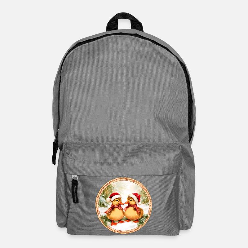 Entchen Weihnachten - Rucksack - Mittelgrau