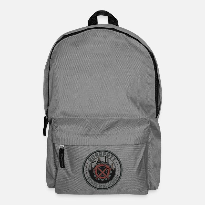 Ruhrpott Real Malocher Patch - Backpack - elephant grey