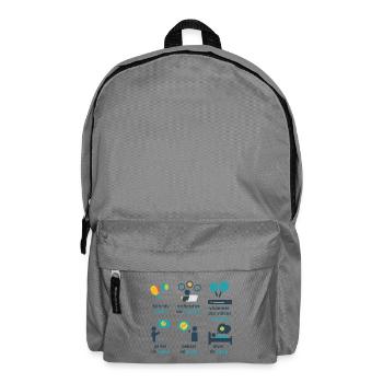 Verspieltes grafisches Padel - Rucksack - Mittelgrau - Vorne