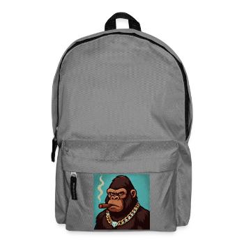 Singe cigare - Sac à dos - gris éléphant - Devant