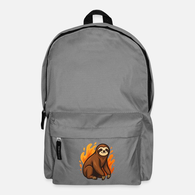 Flammendes Faultier - Rucksack - Mittelgrau