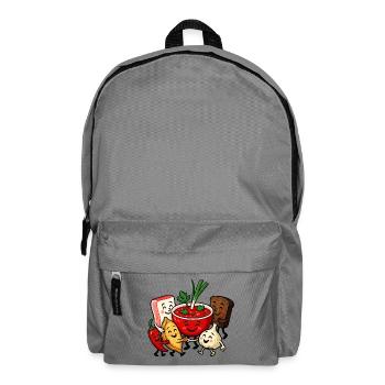 Bunter Borsch Freundschaft - Rucksack - Mittelgrau - Vorne
