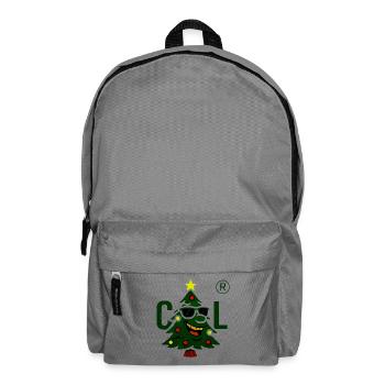 Weihnachtsbaum mit cooler Sonnenbrille - Rucksack - Mittelgrau - Vorne