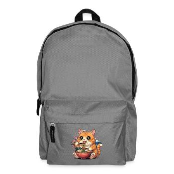Chat ramen kawaii Mont Fuji - Sac à dos - gris éléphant - Devant