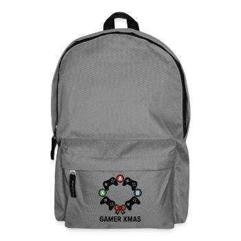 Gamer Xmas Controller Kranz - Rucksack - Mittelgrau - Vorne